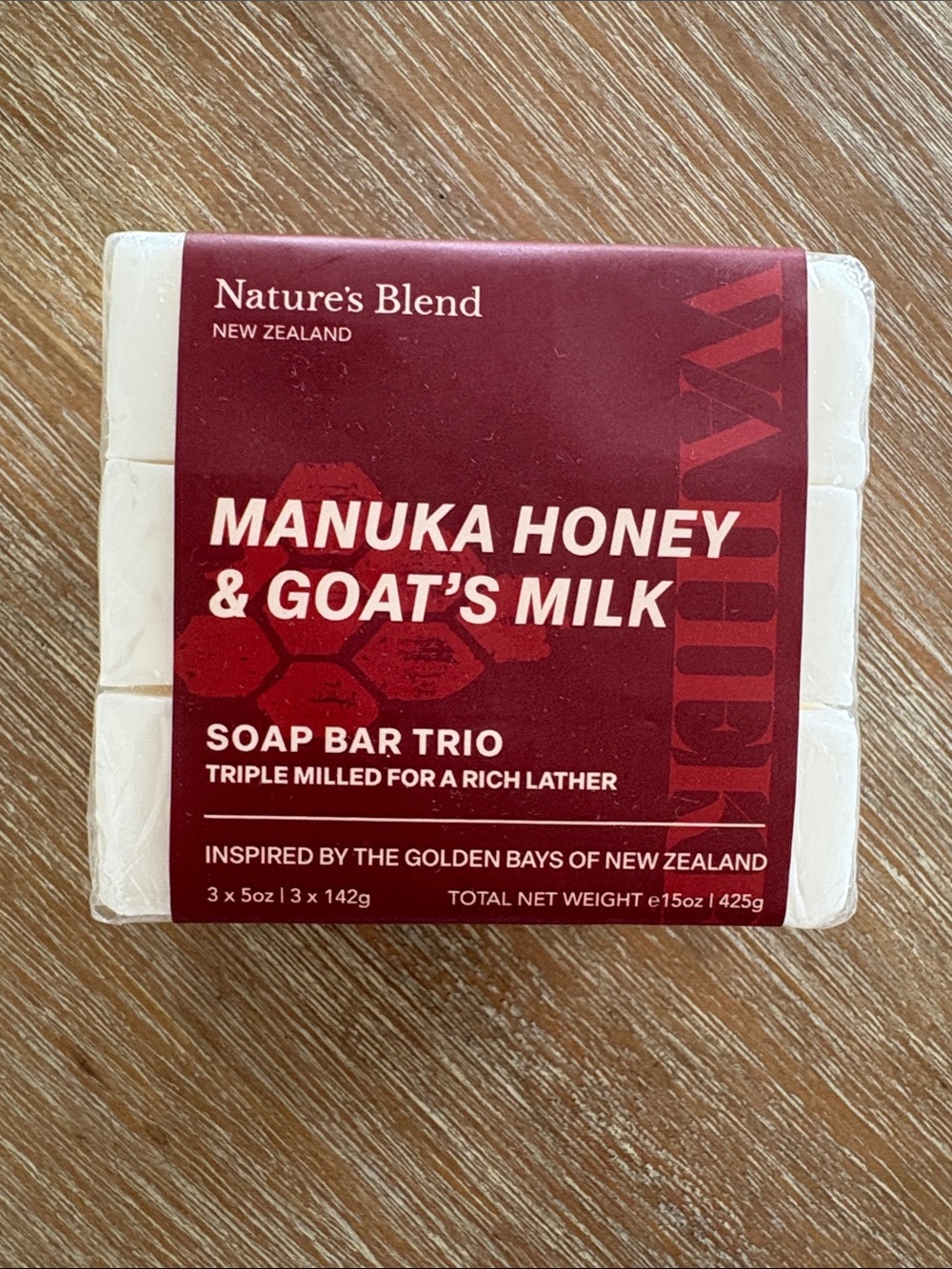New Sealed Manuka Honey & Goat's Milk Soap Bar Trio